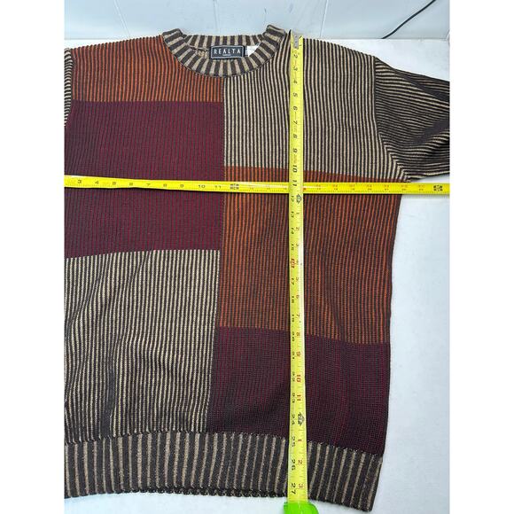 Realta Men's Vintage Merino Wool Blend Sweater in Size L. Made in Italy - Picture 4 of 6